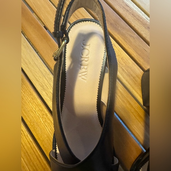 J.Crew Dylan crisscross block-heel sandals in leather NWT - Picture 4 of 9